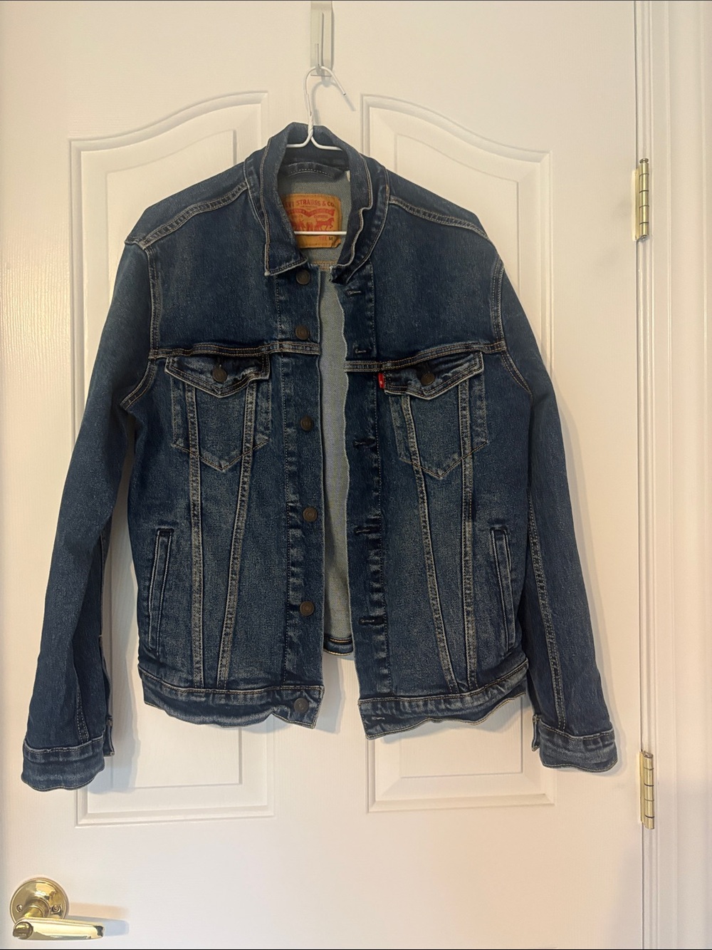 Levi's Dark Blue Women’s Denim Jacket with Button Front
